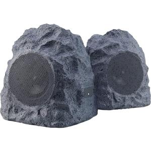 iHome IHRK-400-PR Wireless Outdoor Rock Speakers - Bluetooth 5.0, Waterproof IPX5, TWS Stereo Pairing, Portable for Garden & Patio, 10Hr Battery