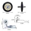 Upgraded Dryer Repair Kit Dryer Roller Kit for LG Kenmore Dryers Includes 4581EL2002C Dryer Drum Roller Assembly 4400EL2001A Dryer Belt and 4561EL3002A Dryer Idler Pulley, Pictures 6, 7 are Fit Models