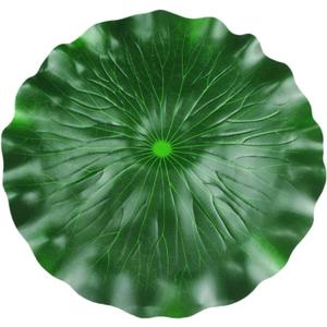 DOITOOL Artificial Floating Foam Lotus Leaves 23.6 Inch Large Artificial Water Lily Pads Ornaments for Patio Fish Pond Pool Aquarium Decor, Green