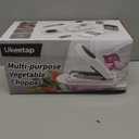 8 Blade All-in-1 Vegetable Chopper Mandoline Slicer with Container, Food Chopper, Onion Chopper, Veggie Cutter for Salad, Kitchen Gadgets Accessories Essentials, White