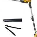 Grasstigon 20V Pole Hedge Trimmer Cordless Compatible with Dewalt 20V MAX Battery, 14 FT Reach Long Reach Hedge Trimmer with Extension Pole, Adjustable Head, 18-Inch Dual-Action Blade, Tool Only