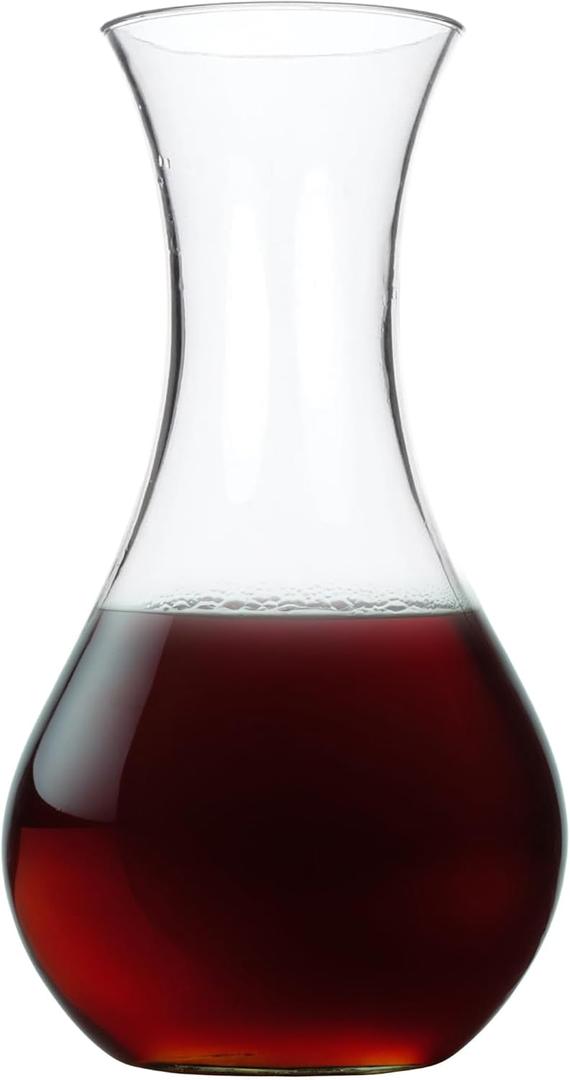 Lily's Home Unbreakable Wine Decanter, Premium Carafe is Made of Shatterproof Tritan Plastic, Ideal for Indoor and Outdoor Use, Reusable and Dishwasher-Safe, Crystal Clear (48 oz. Capacity)