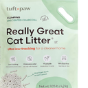 Tuft + Paw Really Great Cat Litter, Low Tracking Tofu Cat Litter, Clumping, Flushable, Odor Control, Dust-Free, Unscented - 9.25lbs 