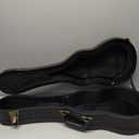 Tenor Ukulele Case, 28.5" Hard-shell case, Crocodile Pattern Leather Bulge Surface with Plush Interior Wooden Case (Black)