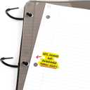 Five Star Flex Refillable Notebook + Study App, College Ruled Paper and 1 Inch TechLock Ring Binder with Pockets, Tabs and Dividers, 200 Sheet Capacity, Black (29328AA2)
