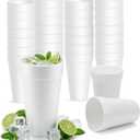Concession Essentials 20 oz Foam Cups 100 Count Pack Insulated Disposable Cups for Hot & Cold Beverages Durable, Lightweight, Perfect for Coffee, Soda & Events, 20oz-Pack of 100ct