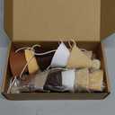 DRANSMIC 12 Pack Mini Party Hats for Stuffed Animals, Brown Mini Hats with Pom Poms for Dolls Dog Birthday Party Hats for Dog Cat Pet Birthday Decoration Boho Autumn DesignDecorations