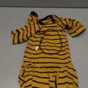 Dogs Recovery Suit Post Surgery Shirt for Puppy, Full Coverage Dog's Bodysuit Wound Protective Surgical Clothes for Small and Medium Pets (Yellow Black Stripe-XL)