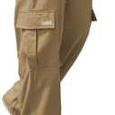 ZAFUL Men's Cargo Work Pants Drawstring Casual Joggers Hiking Outdoor Streetwear Track Jogging Sweatpants (1-Khaki, M)