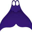 Fins Mermaid Swim Monofin for Snorkeling Diving Swimming Flippers Adult Men Womens, Medium, Purple