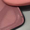 DUMOS Armless Office Chairs with Wheels Cute Home Desk Chair No Arms, Ergonomic Adjustable Swivel Rolling Task Chair, Comfy Mesh Mid Back Computer Work Vanity Chair for Small Spaces, Hot Pink