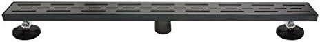 PF WaterWorks PF3015-ORB Innova  Offset Pattern Designer Linear Drain, Oil Rubbed Bronze 2 Feet 60 Cm