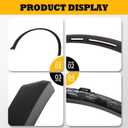 Front Right Fender Flare Arch Trim Compatible with Model X 2022-2024 Passenger Side Fender Trim Wheel Eyebrow Arch 1035288-00-M 1078207-00-F Black (No Holes)