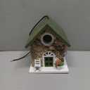 Masterpiece Bluebird House for Outside - Solid Cedar Wood Bird House Bird Feeder for Outdoor - Stainless Hardware - 2 Optional Hole Size 1.5" /1.25" - Garden Center Piece 