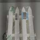 ABOOFAN 10Pcs Plastic Garden Fence Miniature Fairy Picket Fence Edging Border for DIY Fairy Dollhouse Garden Landscape Yard Lawn Plant Figurine Decor (White 20X17.3CM)