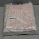 Pink Vintage Area Rug 3x5 for Living Room Bedroom, Washable Distressed Farmhouse Soft Thin Non-Shedding Indoor Throw Rug, Traditional Accent Carpet for Bedroom Office