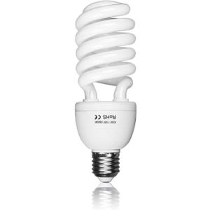 EMART Full Spectrum Light Bulb, 1 x 45W 5500K Spiral CFL Daylight for Photography Photo Video Studio, Softbox Lighting Kit, Household Use, Portrait Shooting (White)