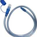 Hydration Bladder Universal Tube, Food Grade Silicone Mouthpiece, Straw Tube Length 39inches,Not Applicable to CamelBak (Blue)