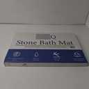 XWF 2 Pack Stone Bath Mats for Bathroom,24 x 16 inch Super Absorbent Bathroom Stone Mat,Diatomaceous Earth Shower Mat, Non-Slip, Quick Drying, Easy to Clean Hardstone Bathmat Grey Footprint Design