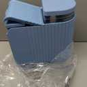 Gravity Cat Feeder and Water Dispenser with 304 Stainless Steel Bowls, 2 in 1 Automatic Cat Feeder with 180 Degree Rotatable Water Bowl, Large Capacity for Puppy Kitten Rabbits, Blue