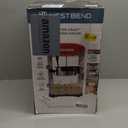 West Bend Stir Crazy Movie Theater Popcorn Popper, Popcorn Maker Machine with Nonstick Popcorn Kettle, Measuring Tool and Popcorn Scoop for Popcorn Machine, 4 Qt., Red