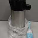 Airpot Coffee Dispenser with Pump,102 OZ/ 3L Large Coffee Dispenser with Tea Filter for Party Hot Drinks Water Tea Chocolate Hot/Cold Water, Insulated Stainless Steel Thermal Carafes (101.4 Ounces)