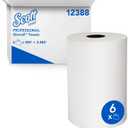 Scott Professional Slimroll Hard Roll Paper Towels, Bulk (12388), Hardwound, Absorbency Pockets, White, for compatible Kimberly-Clark Professional Dispensers (6 Rolls at 580' Each, 3,480'/Case)