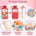 2 x 48Sets Valentines Day Gifts Bulk Valentines Day Crazy Straws with Cards and Stickers Water Bottle Gift Colorful Reusable Drinking Straws Exchange Cards for Friends Party Favors Supplies