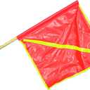 Mutual Industries 14962-27-18 Reflective Heavy-Duty Safety Traffic Warning Flag, 18" x 18" x 27" (Pack of 1)