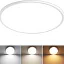 24 Inch Flush Mount Ceiling Light, 56W 5600 lm Ceiling Light Fixture with 3 CCT Selectable 3000K/4000K/ 6500K, Slim Round Surface Mount LED Light Fixture for Kitchen Bedroom Dining Hallway (24inch)