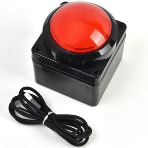 Programmable USB Macro Enter Keyboard, Major Policy Decision Button, One Handed Keyboard Programmable Setting Keypad, Enter Game PC Switch Control Keyboard, Customized Combination Buttons(Red) (Space)