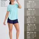 Women's Short Sleeve Workout Tops Moisture Wicking Cooling Shirts UV Protection Quick Dry Athletic Activewear (Blue, S)