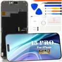 OLED for iPhone 15 Pro Max Screen Replacement for iPhone 15 Pro Max LCD Digitizer Repair for iPhone 15 Pro Max A2849 Touch Screen Display Assembly A3105 A3106 A3108