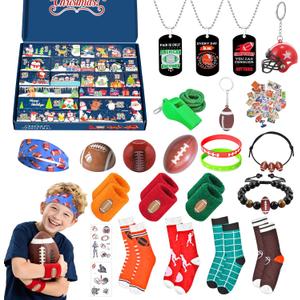 Football Advent Calendar 2025, Christmas Countdown Calendar for Kids Boys (football)
