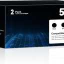 58A Toner CF258A Toner Cartridge Black Compatible with HP 58A 58X CF258A CF258X CF258 Ink Cartridge with Chip for Laserjet MFP M428fdw M428dw M428fdn Pro M404n M404dn M404dw M404 Printer(2 Pack)