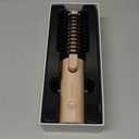 Cordless Curling Iron Brush, 3-in-1 Travel Hair Curler Straightener Brush, 7000mAh Rechargeable Mini Curling Iron Tool, 4 Temperatures/Fast Heating/Anti-Scald/Anti-Frizz Hot Rollers (Pink)