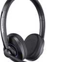 Necode Bluetooth Headset, Wireless Headset with Noise Cancelling Microphone & Mic Mute, 55Hrs Working Time On Ear Bluetooth V5.3 Headphones for Cell Phones Laptop Computer