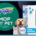 Swiffer Sweeper Pet Heavy Duty Multi-Surface Wet Cloth Refills for Floor Mopping and Cleaning, Fresh scent, 20 count (Packaging May Vary)