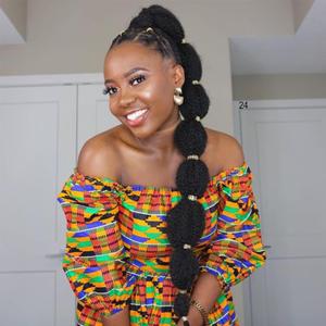 28 Inch Kinky Afro Bubble Ponytail Extension for Black Women Long Drawstring Ponytail Natural Black Clip on Ponytails for Kids Synthetic Hair Piece Protective Style (#1B)