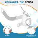 AirFit F20 Mask Cushion and Frame Set - Includes Large Mask Cushion, Frame & Clips - F20 Full Face Masks CPAP Accessories Supplies(L)