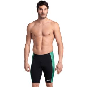 ARENA Performance Men's Abstract Tiles Swim Jammer Athletic Practice Knee-Length Swimsuit Competitive Training Bathing Suit (M)