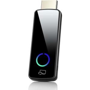 2026 Upgrade Wireless Display Dongle Adapter, Portable Transmitter 4K HDMI Streaming, AirPlay/Miracast, 5GHz WiFi | Plug & Play for Smartphone/PC/TV/Projector(Focus)