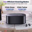 Ultrasonic Jewelry Cleaner, 48KHz Professional Ultrasonic Cleaner for Eyeglasses, Rings, Retainers, Dentures, 30W Jewelry Cleaner Ultrasonic Machine with Dual Cleaning Modes, Digital Timer