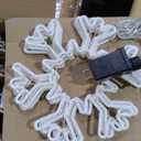 Riakrum 20 Pcs Christmas Snowflake Pathway Lights Outdoor Landscape Stake Lights LED Xmas White Snow Walkway Marker Lights with 8 Modes for Garden Lawn Yard Holiday Winter Decor (Plug in Powered)