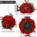 6-Pack Red Artificial Flower Balls Wedding Table Centerpieces
