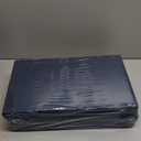 Dog Stairs with Storage 18" H, 3-Step Wider Dog Steps for Small/Medium/Large Dogs Cats, Folding Sturdy Pet Stairs Climbing Bed or Sofa, Ramp for Car Hold Up to 200 lbs (Navy Blue, No Condo)