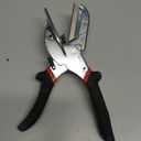 Multi Angle Miter Shear - Upgrade Quarter Round Cutting Tool with 12pcs Replacement Sharp Blades, 45-135° Adjustable Angle, Trim Cutter Hand Tool for Plastic, Wood Trim Molding (Black Red Handle