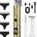 Hair Clippers for Men, Professional Hair Trimmer Barber Cordless Zero Gapped Hair Clippers with LCD Display, Mens Gifts Beard Trimmer T Liners Shavers Edgers Clipper for Hair Cutting - Gold