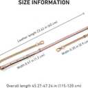 Bag Genuine Leather Chain Shoulder Straps Adjustable,Purse Straps Replacement Crossbody for Handbags(Pink-G)