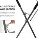 1000-Pound Capacity Portable Work Stand, Work Horse Foldable Work Table for Body Panels